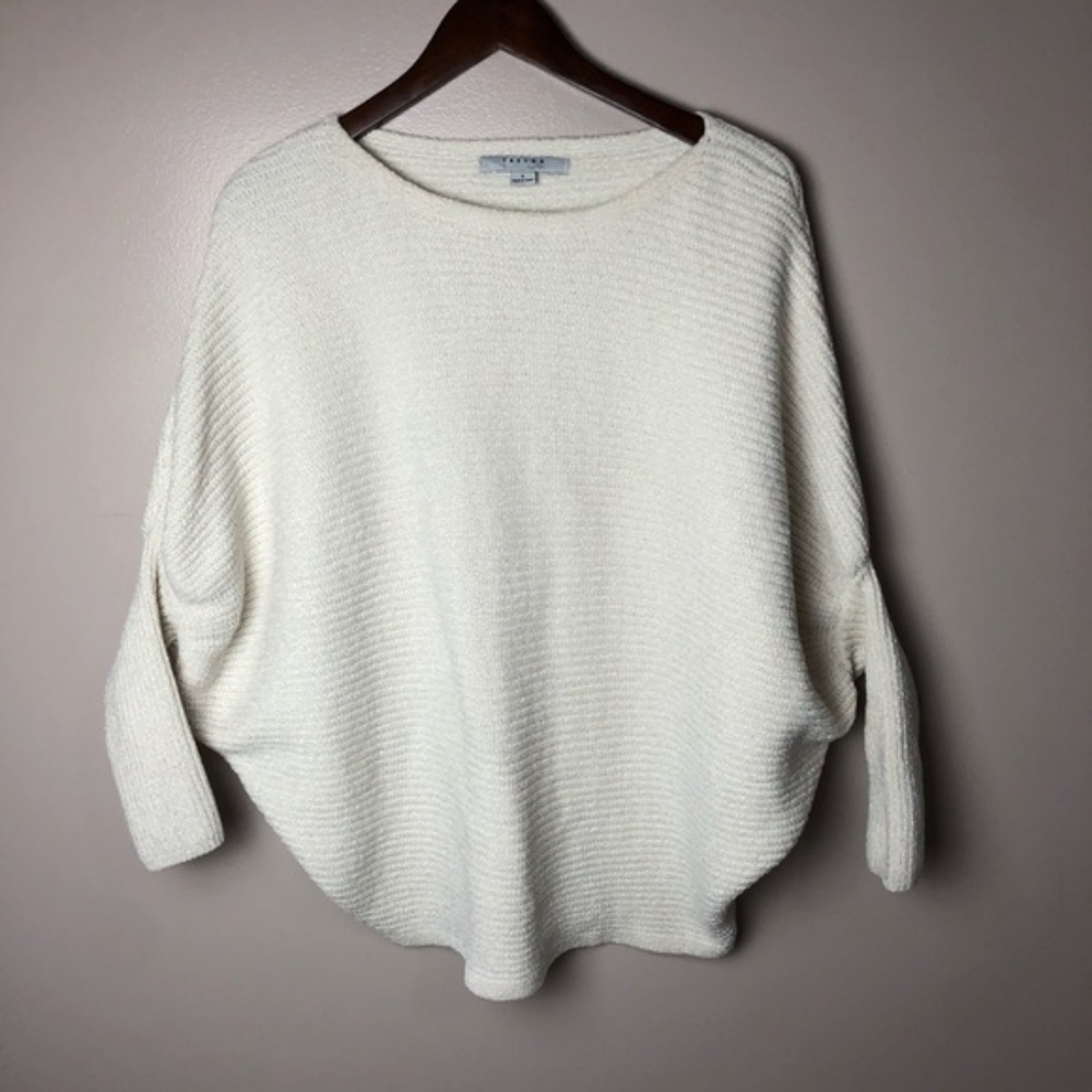 FAVLUX Sweaters | Favlux Cream Velvet Knit Sweater Small | Like New!